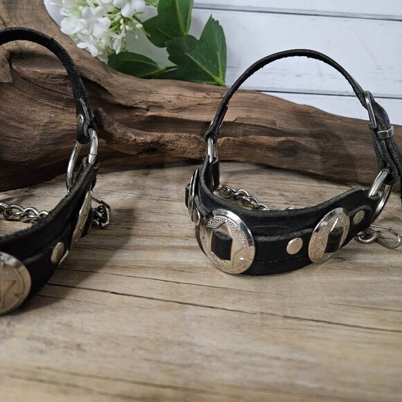 Women`s Motorcycle Boot Jewelry- Genuine Leather Stainless Steel - Picture 2 of 4